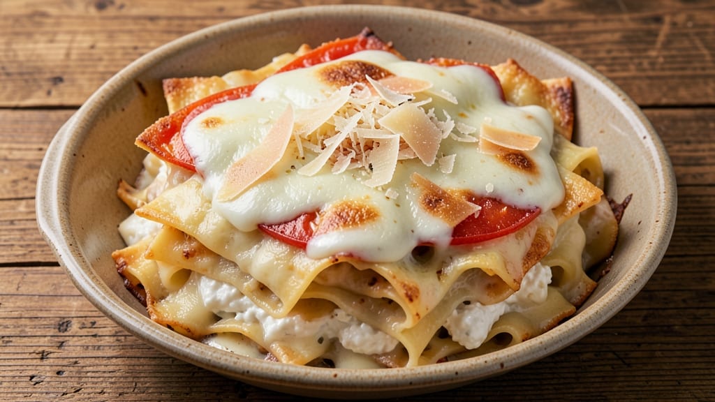 Authentic Italian Lasagna Recipe with Bechamel Sauce and Ricotta: Triple-Layered Cheese Heaven