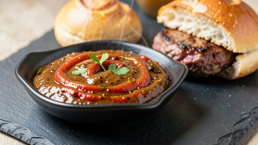 Amazing Burger Sauce Recipe: Smoky Chipotle-Tomato Velvety Dip With Celery Crown Crunch