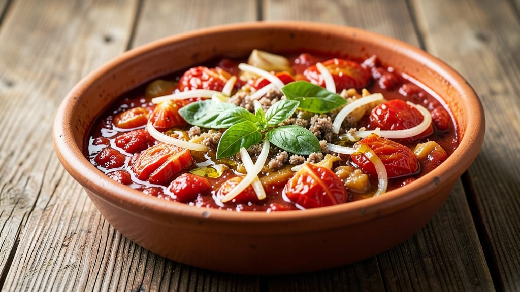 Authentic Sicilian Red Sauce Recipe: Slow-Simmered Tomato Depth with Fresh Basil Brightness