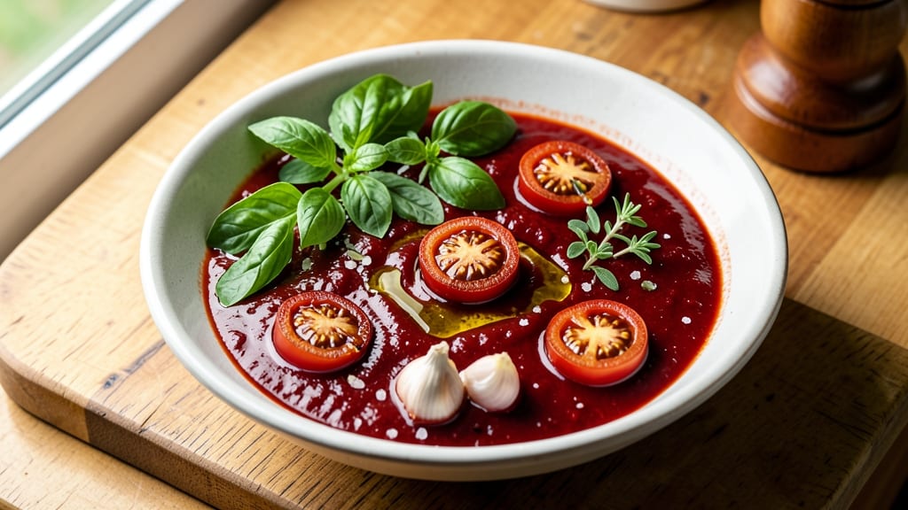 Alkaline Tomato Sauce Recipe: Fresh Herb Brightness Without Cooking Down