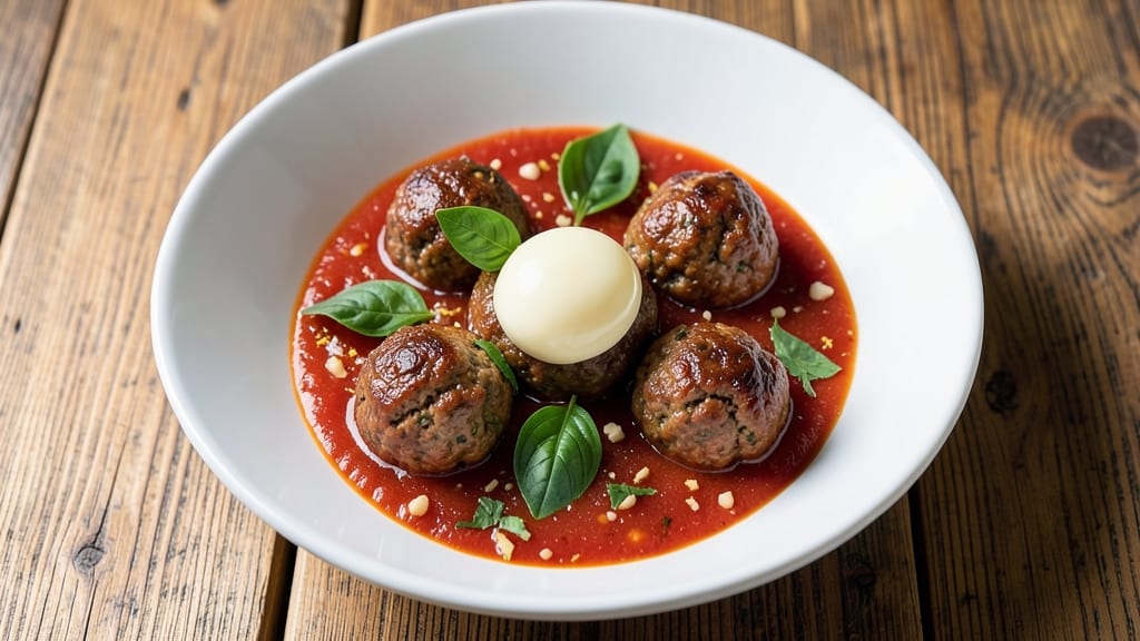 Authentic Italian Meatballs in Tomato Sauce Recipe: Herb-Packed Bites Simmered in Rich Marinara