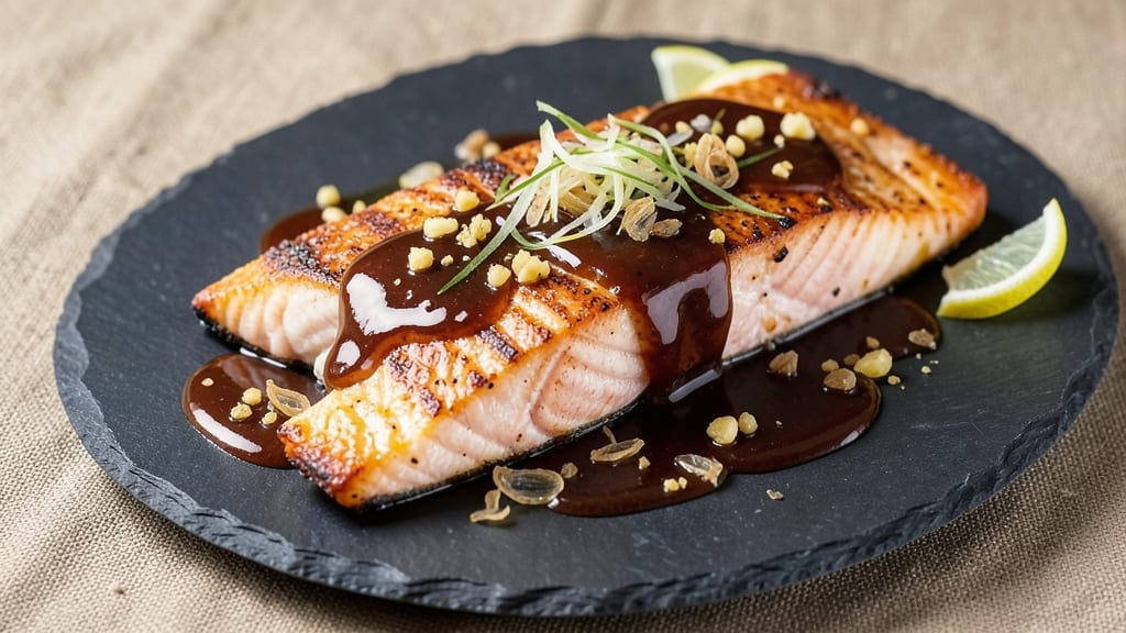 Baked Salmon With Brown Sugar Soy Sauce Recipe: Glazed Caramelized Crisp in 25 Minutes
